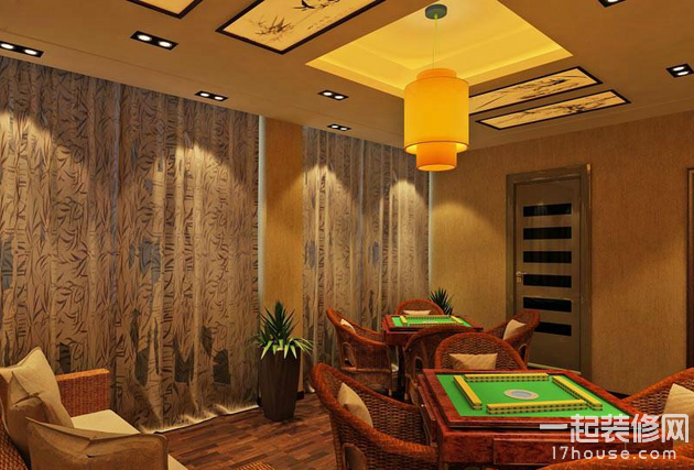 休闲麻将馆室内装修设计效果图赏析 休闲麻将馆室内装修设计效果图赏析